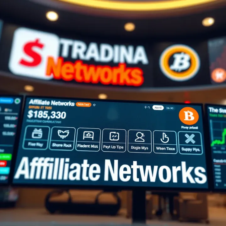 Graphic representation of popular affiliate networks with payout options and Nigerian market focus