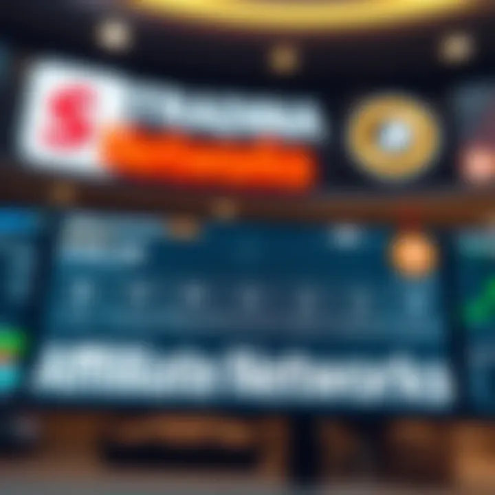 Graphic representation of popular affiliate networks with payout options and Nigerian market focus