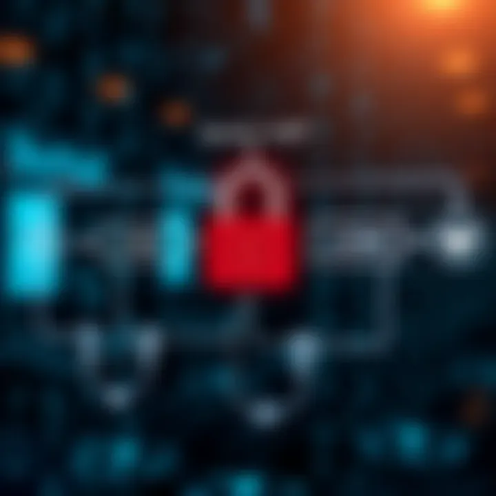 Diagram illustrating binary login authentication with digital code and secure access