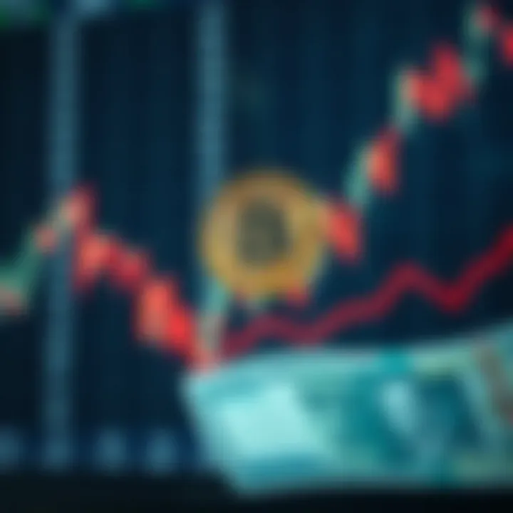 Graph showing Bitcoin price fluctuations with Nigerian Naira symbol overlay