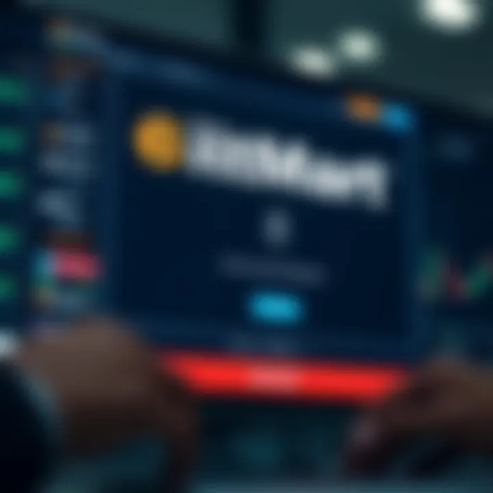 Secure login screen of BitMart Exchange highlighting account protection features