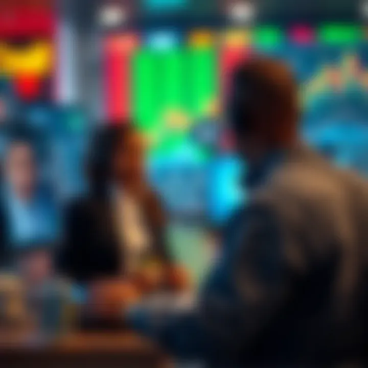 Illustration of affordable forex trading with low deposit requirements and customer support icons