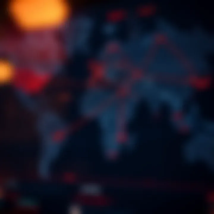 Global Forex Markets and Currency Pair Connections Map highlighting global forex markets and major currency pair connections