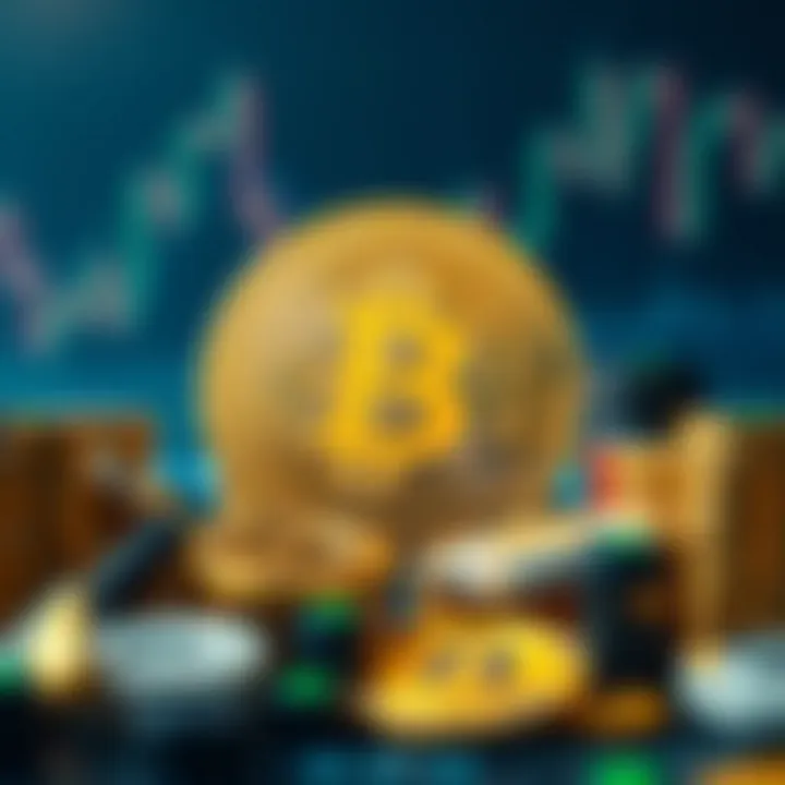 Illustration of cryptocurrency market influences including external events and expert insights