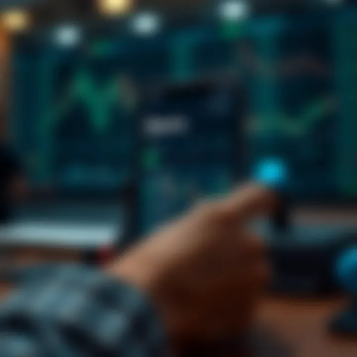 Exploring Key Features of the Deriv Trading App User interface of the Deriv trading app highlighting key features
