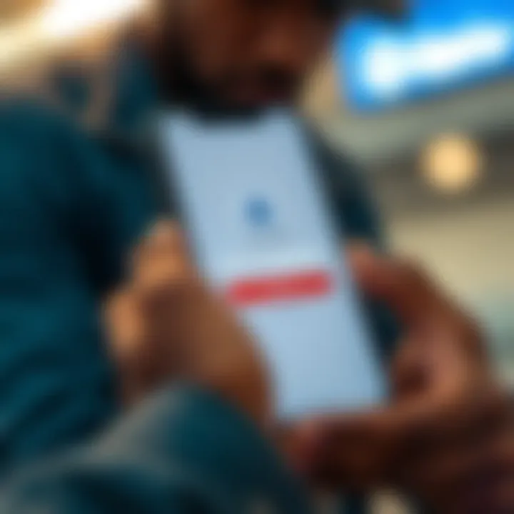 Smartphone screen displaying the Deriv app download page from a secure source