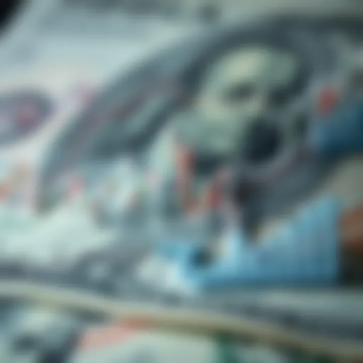 Economic Factors Shaping the Future of the US Dollar Abstract illustration of economic indicators and central bank policies influencing currency value