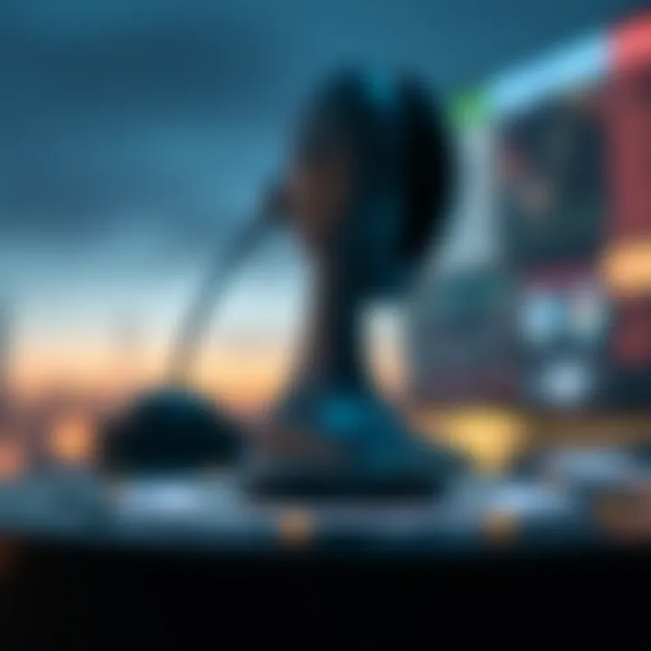 Conceptual illustration of factors influencing Stellar Network including market dynamics and technological elements