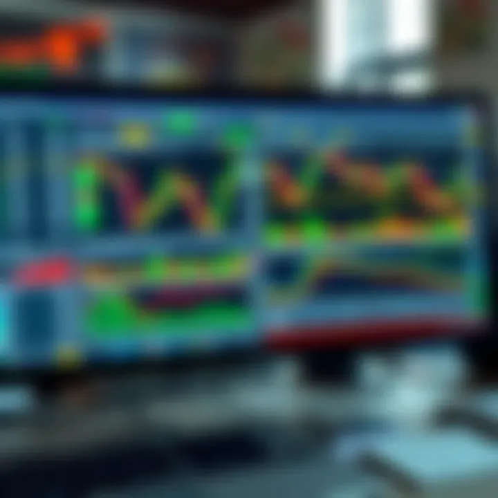 Forex Market Analysis Tools and Charts for Nigerian Traders A computer screen showing forex trading charts and graphs with tools for market analysis