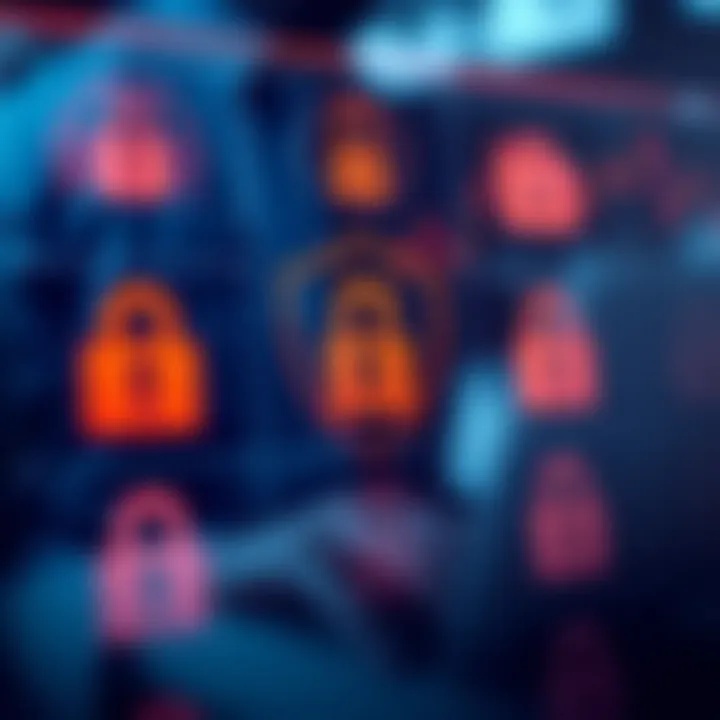Graphic depicting secure online forex trading with safety icons and Nigerian currency symbols