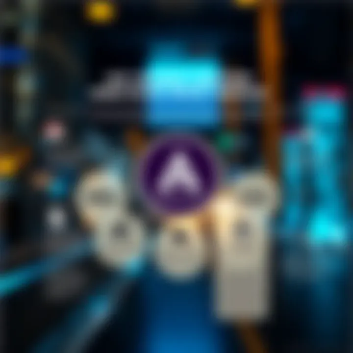 Infographic of market factors influencing Arbitrum's value including technology upgrades and investor sentiment