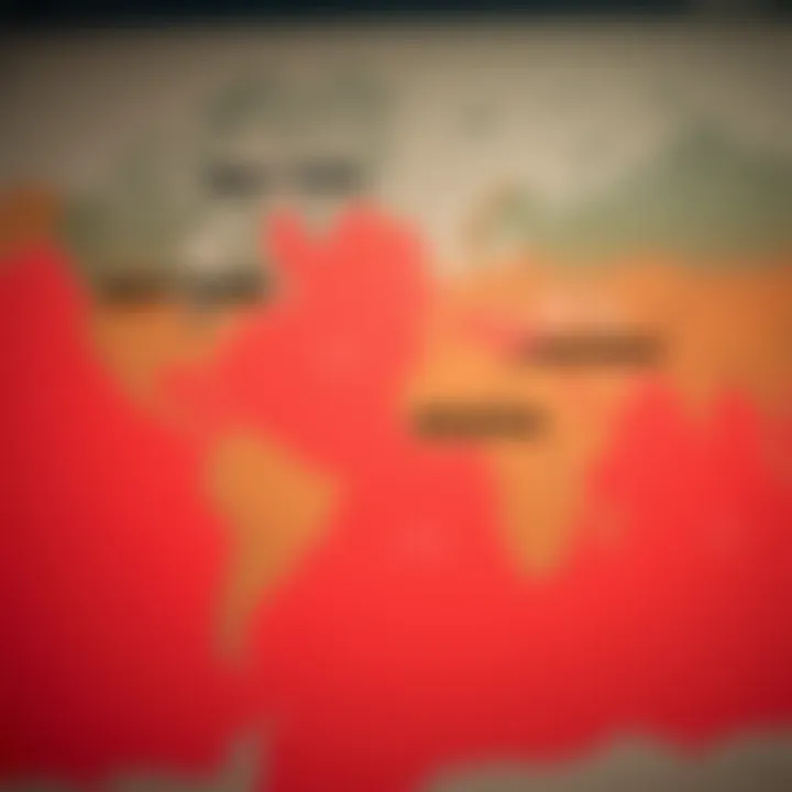 A world map highlighting the New York time zone and Nigeria's location illustrating time difference for forex trading