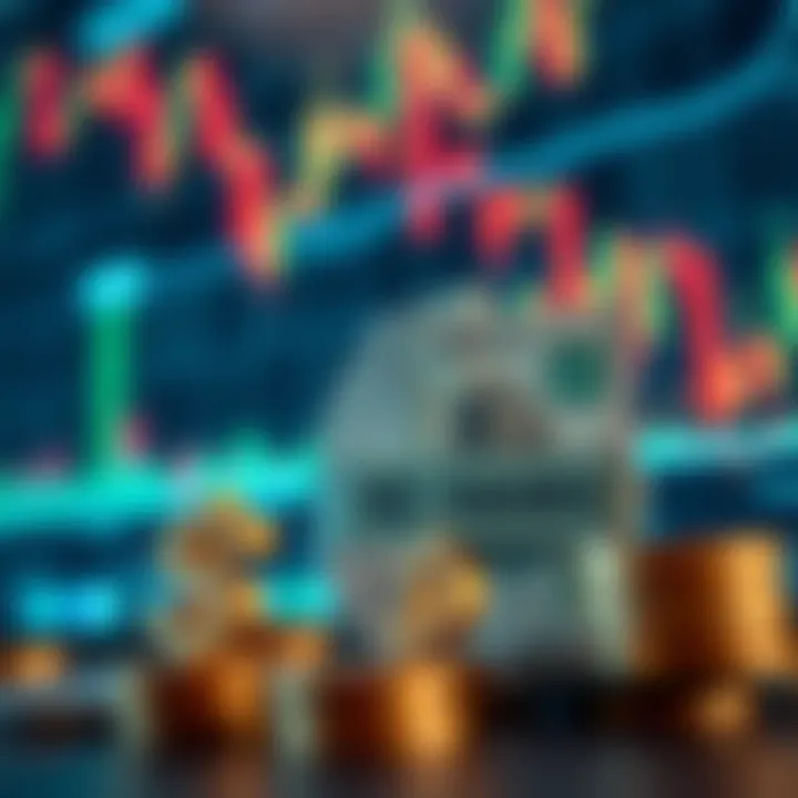 Conceptual illustration of financial growth with Nigerian Naira symbols and digital trading charts