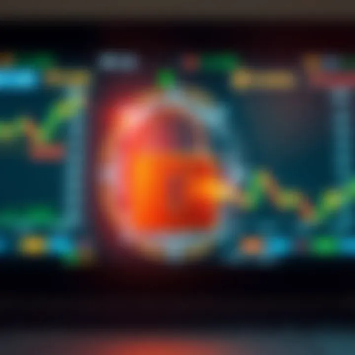 Secure digital lock symbolizing safety and encryption in online financial trading