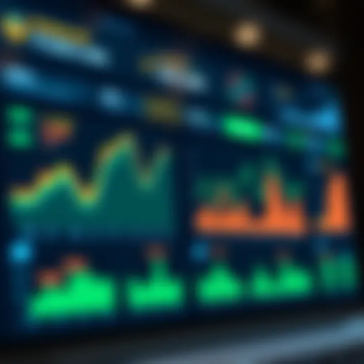 Trading Performance Metrics and Rewards Dashboard Digital dashboard displaying trading performance metrics and rewards progress
