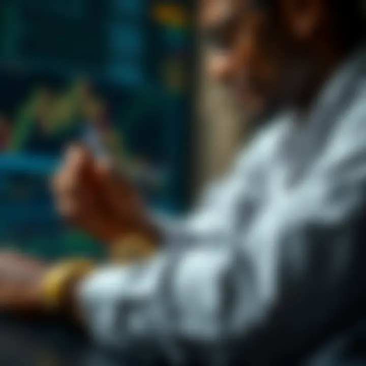 Illustration of trading strategies and market analysis tools for gold investments in Nigeria