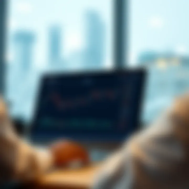 TradingView platform showing broker integration and social networking features