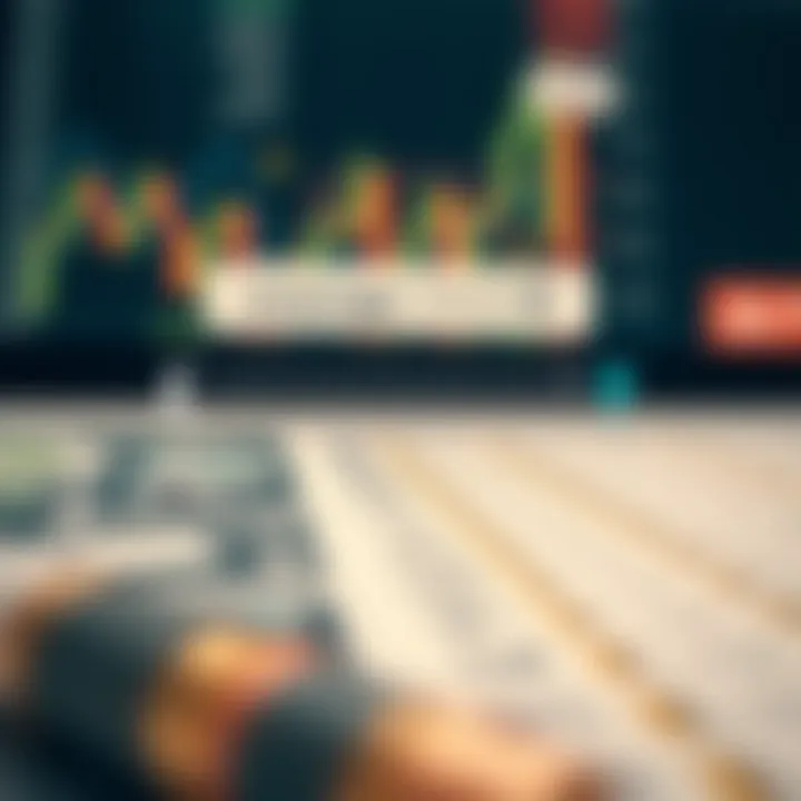 Diagram showing leverage effect on forex trading margin with currency exchange symbols and arrows