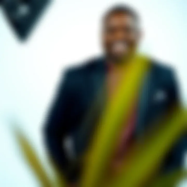 Portrait of Uche Paragon smiling confidently against a studio backdrop