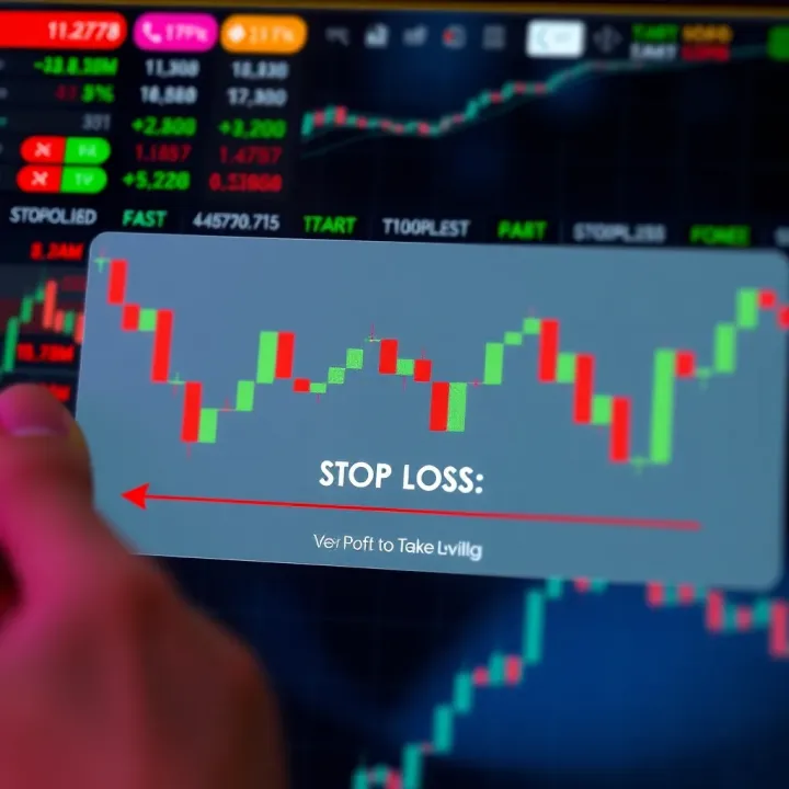Diagram showing risk management strategies including stop-loss and take-profit levels