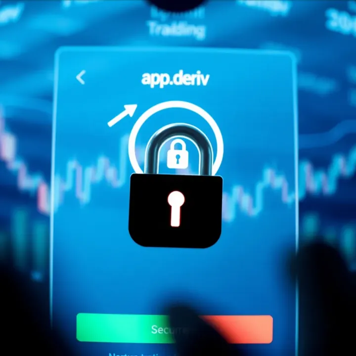Account Security Features on app.deriv for Safe Trading Secure login screen of app.deriv emphasizing account protection