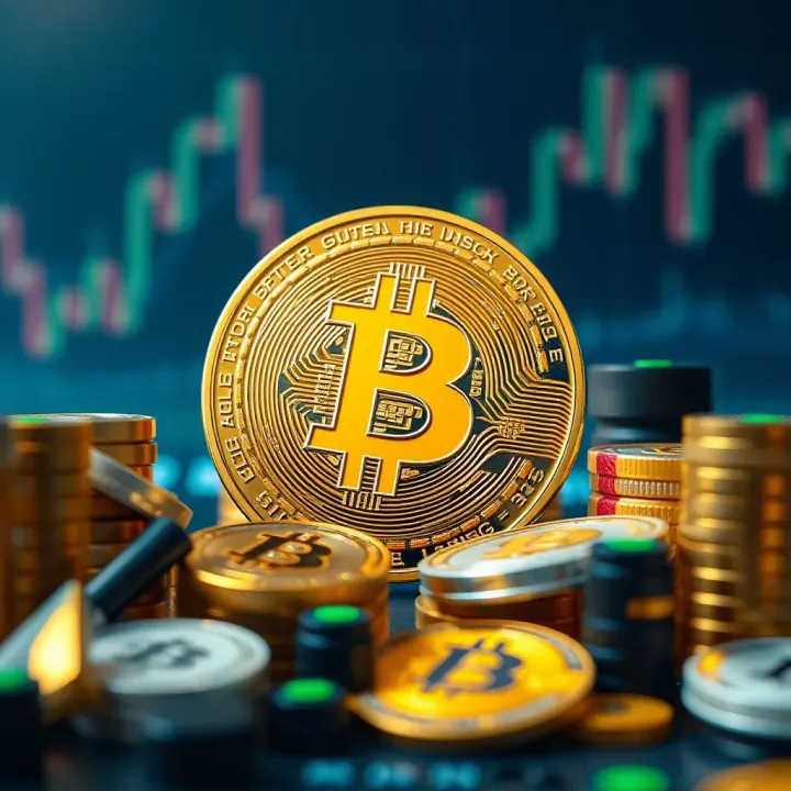 Illustration of cryptocurrency market influences including external events and expert insights