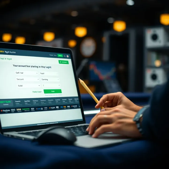User filling out online form on Deriv platform during account creation