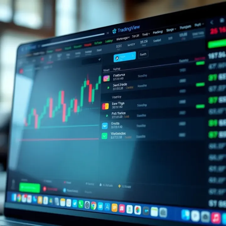 Detailed view of key features and settings for Deriv tools within TradingView environment