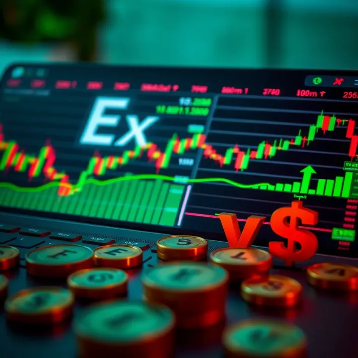 Illustration showing the connection between Nigerian traders and the Exness Partnership Program with financial graphs and currency symbols