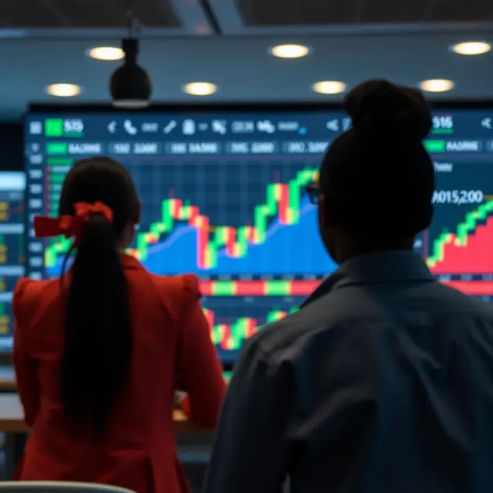 Graph illustrating trading strategies and market trends used by binary options traders