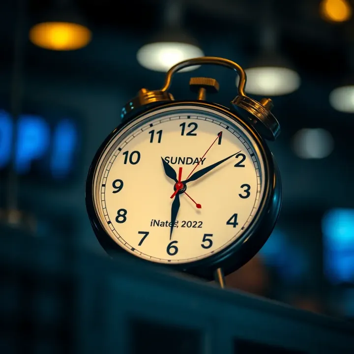 Illustration of a calendar and clock indicating the forex market opening hours on Sunday specific to Nigeria