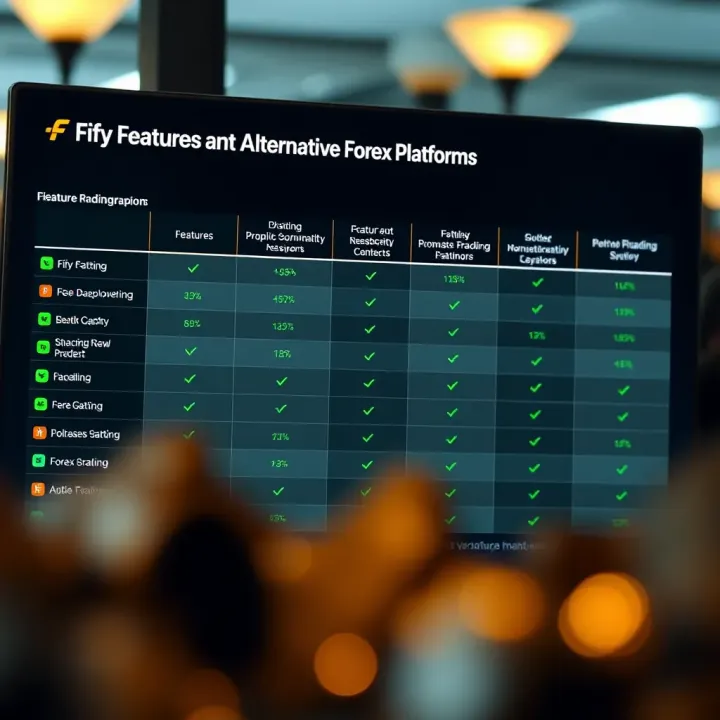 Comparison chart highlighting Fxify features against other forex trading platforms