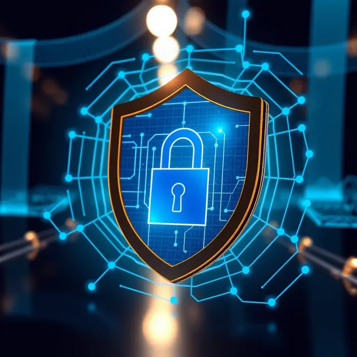 Security Features in the Gemz App for User Protection Illustration of digital security shield symbolizing protection measures in the Gemz app
