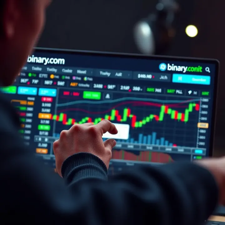 User registering an account on a trading platform interface