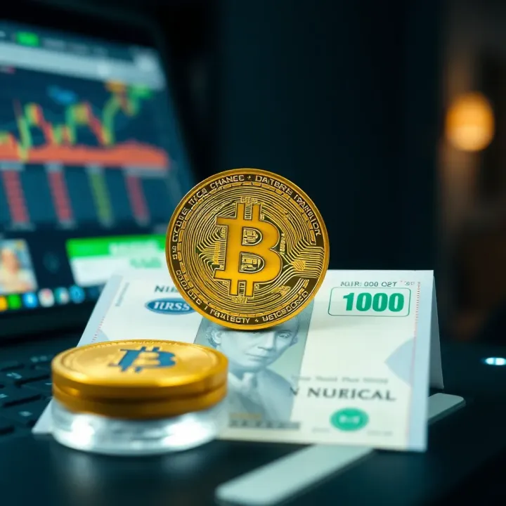 Secure Cryptocurrency to Naira Exchange for Nigerian Users Secure digital transaction illustrating Nigerian Naira currency exchange with cryptocurrency