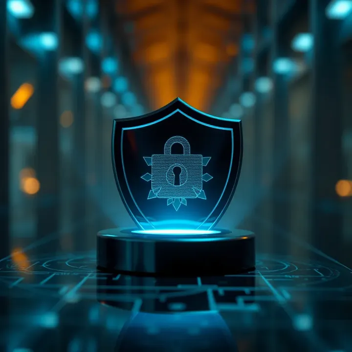 Security shield icon representing strong protection measures for cryptocurrency exchanges