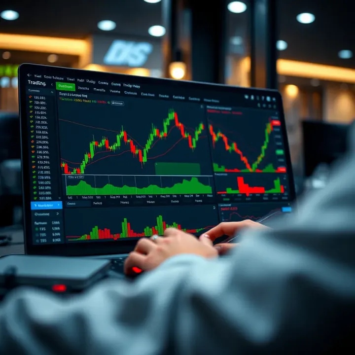 TradingView platform displaying Deriv trading tools with market analysis charts
