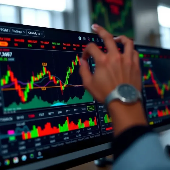 Screenshot of FXTM trading platform interface showing currency charts and market data