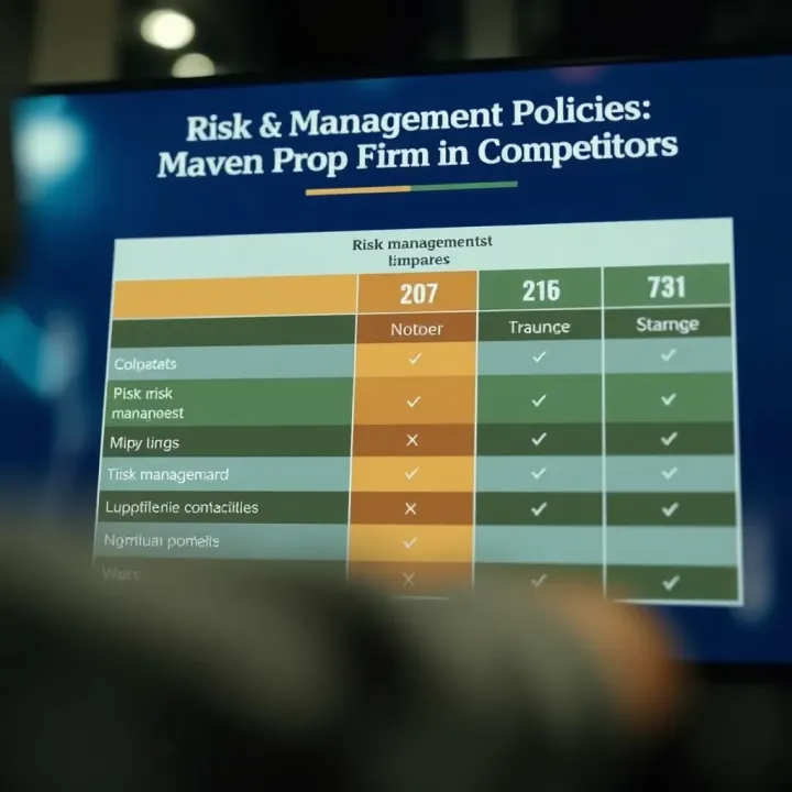 Comparison chart highlighting Maven Prop Firm's risk management policies against other firms accessible in Nigeria