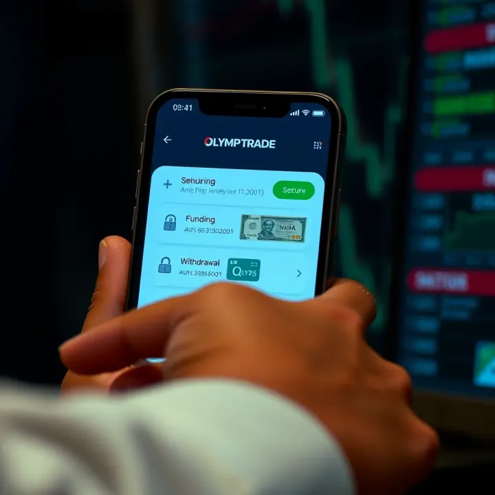Secure transaction screen displaying funding and withdrawal options with Nigerian Naira currency