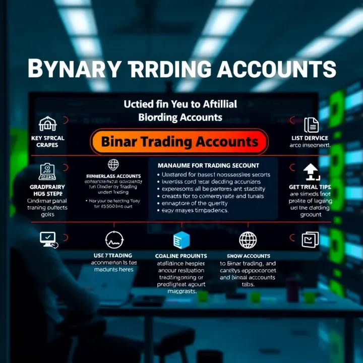 Effective Management of Binary Trading Accounts Visual guide showing key steps and tips for managing a binary trading account securely