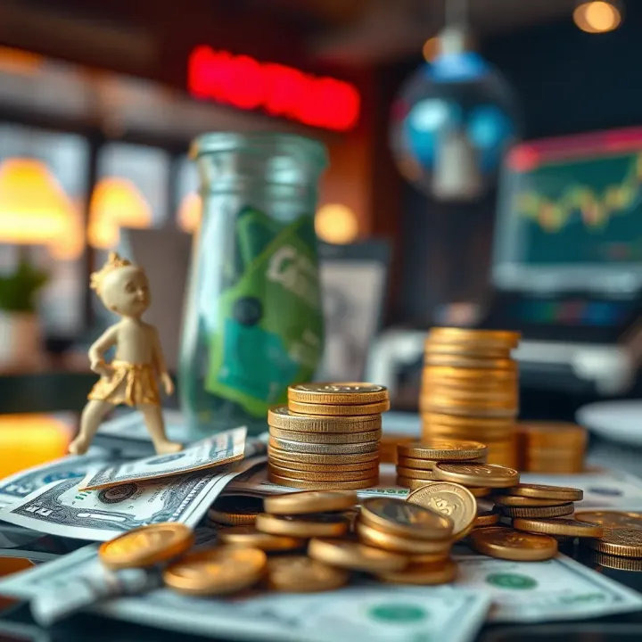 Illustration of diverse income streams including investments and business ventures