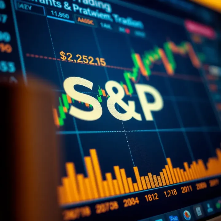 Financial chart illustrating the impact of S&P ratings on investment risk assessment
