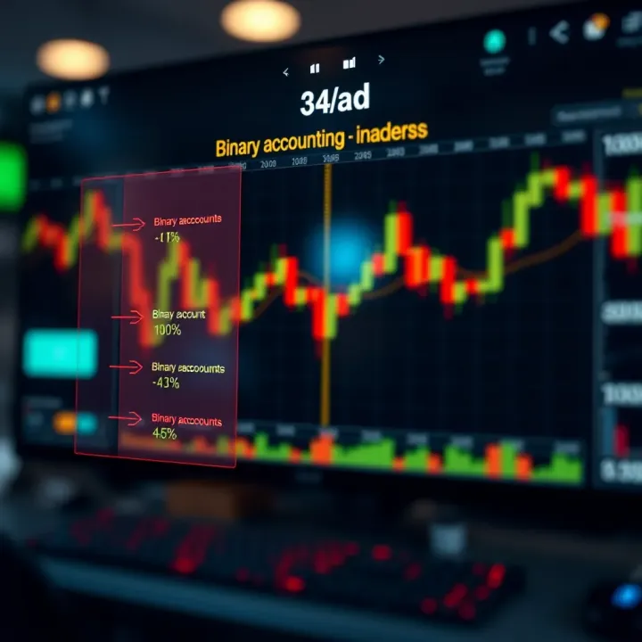 Diagram illustrating different types of binary accounts used in trading environments