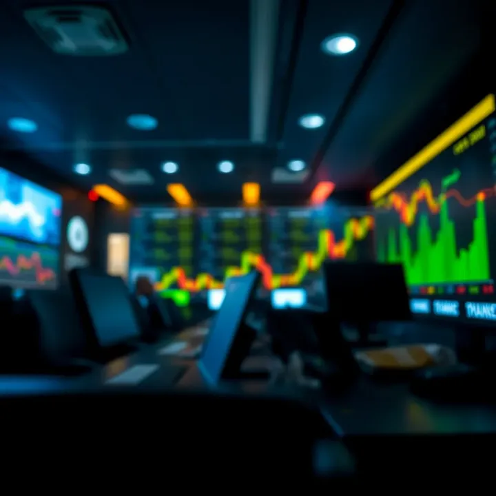Illustration of financial market trends and risk factors for Nigerian traders