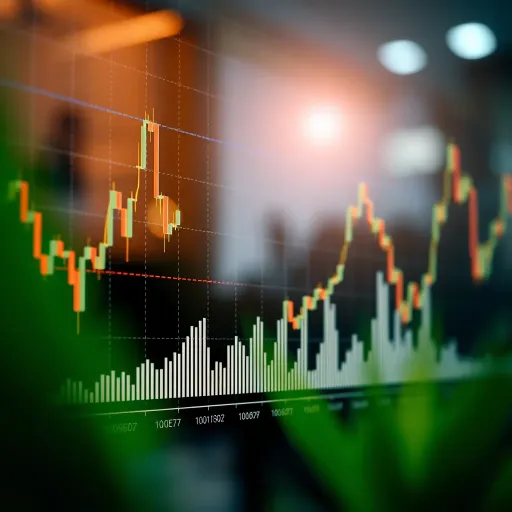 Synthetic Indices Trading Performance Overview Graph showing synthetic indices trading performance on Deriv platform