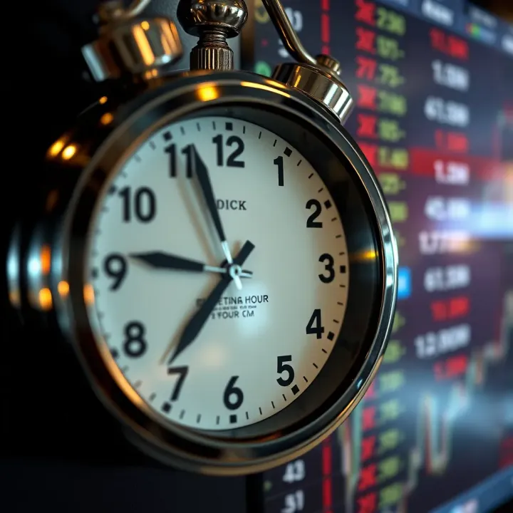 Clock showing various forex market opening and closing times relevant to Nigeria
