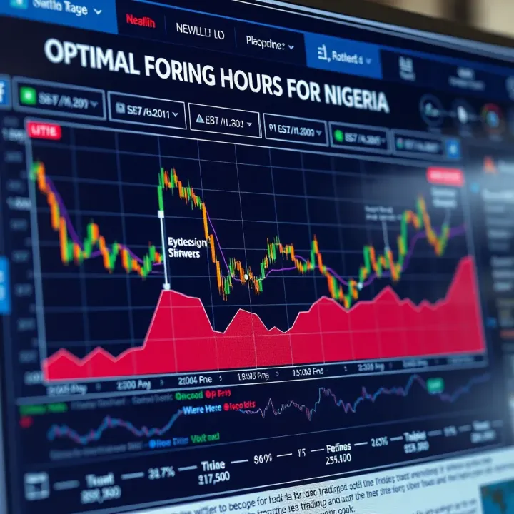 Chart illustrating optimal forex trading windows in Nigeria with overlapping international market hours and local trading activity
