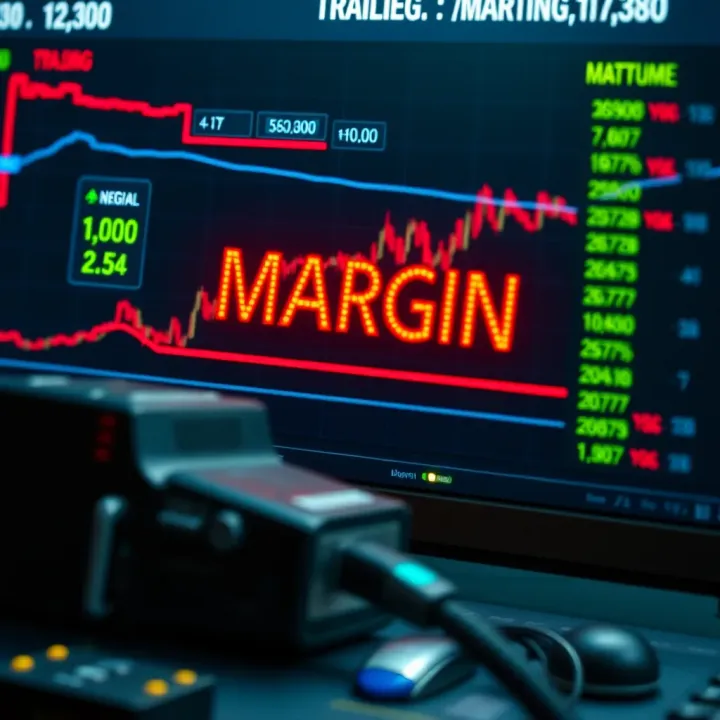 Conceptual illustration showing margin risks and strategies for effective margin management
