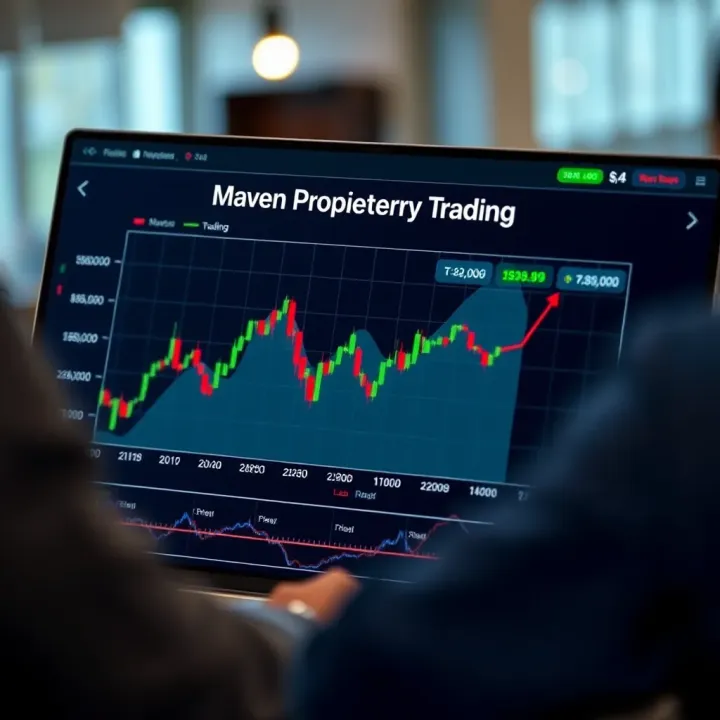 Graph illustrating key features and workflow of Maven proprietary trading